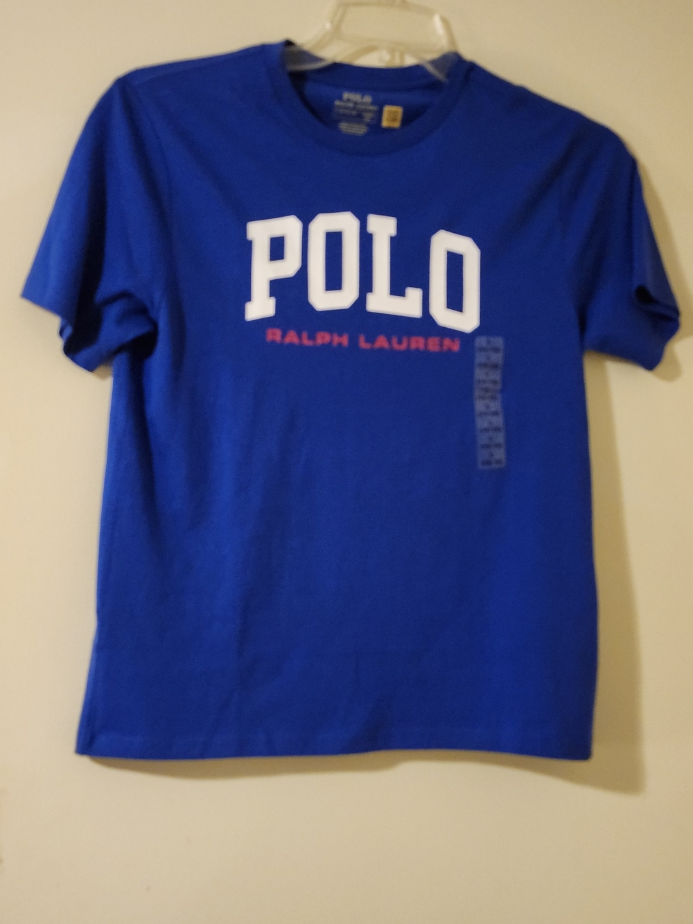 Polo by Ralph Lauren Boys' Royal Blue Preppy Logo T‑Shirt Size L